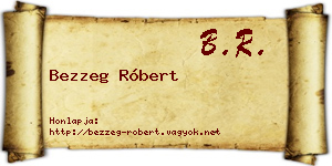 Bezzeg Róbert névjegykártya