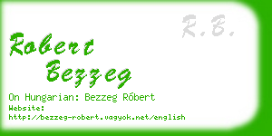 robert bezzeg business card